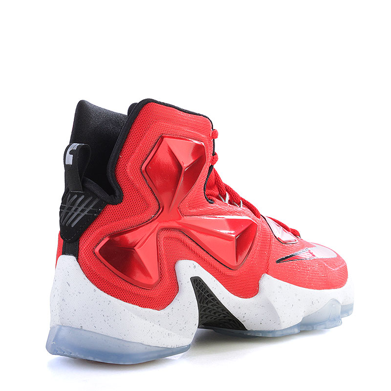 мужские красные баскетбольные кроссовки Nike Lebron XIII 807219-610 - цена, описание, фото 2